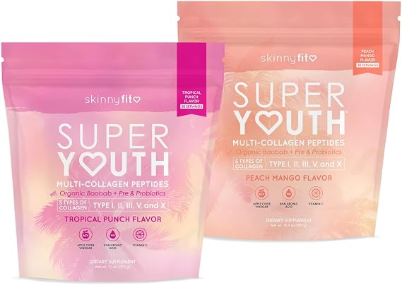 Super Youth Tropical Punch & Super Youth Peach Mango Collagen Bundle