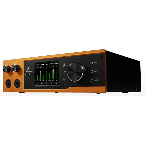 Antelope Audio Amari Reference-Grade AD/DA Converter w/24-bit, AFC Clocking | AD/DA Converter, 24-bit/384 kHz Conversion, AFC Clocking & Dual Headphone Output, 8 DAC Architecture, Adjustable Impedance