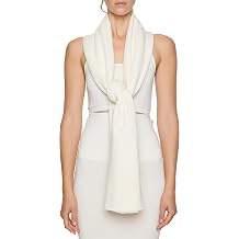 Bleusalt The Signature Wrap | Women's Luxury Fashion Scarf & Shawl | Lightweight Modal Travel Wrap | The Scarf Unbleached
