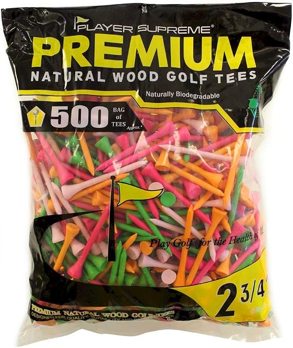 500-2 3/4" One-Piece Seamless Golf Tees by JP Lann (Neon) 500-2 3/4" One-Piece Seamless Golf Tees by JP Lann (Neon)