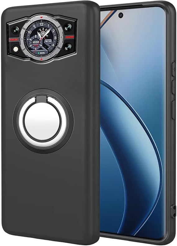 Case for Cubot KingKong 11 with Stand,Shockproof Cover,Thin Anti-Fingerprint Phone Cover for Cubot KingKong 11,Black - Z