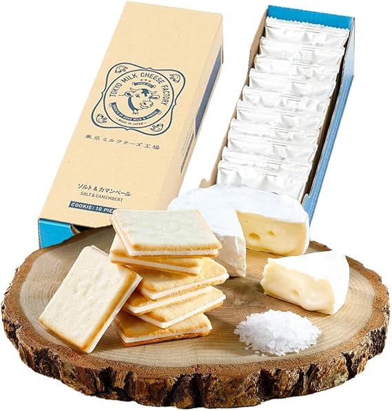 Tokyo Milk Cheese Factory Salt & Camembert Cookie Sweets Medium 10 Pieces x 1