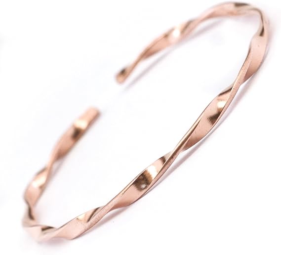 Twisted Copper Cuff Bracelet Adjustable Cuff for men and women Handmade in Nepal Hippie Boho Jewellery