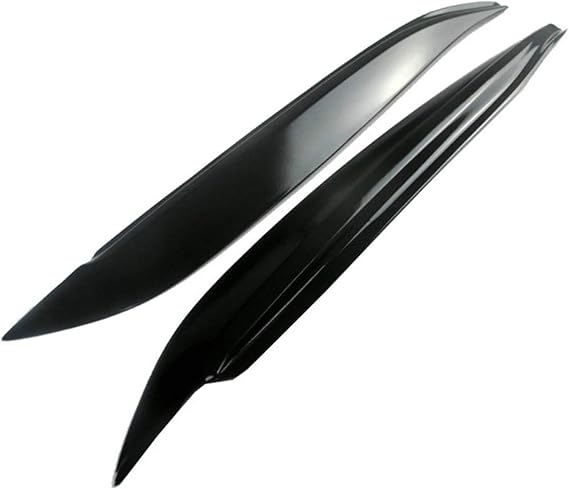 Eyelids Eyebrows for Mazda 3 for Hatchback 2004-2009 Glossy Black Front Headlights Eyebrow Eyelid Sticker Trim Decoration Eyebrow Cover Headlight Eyebrows