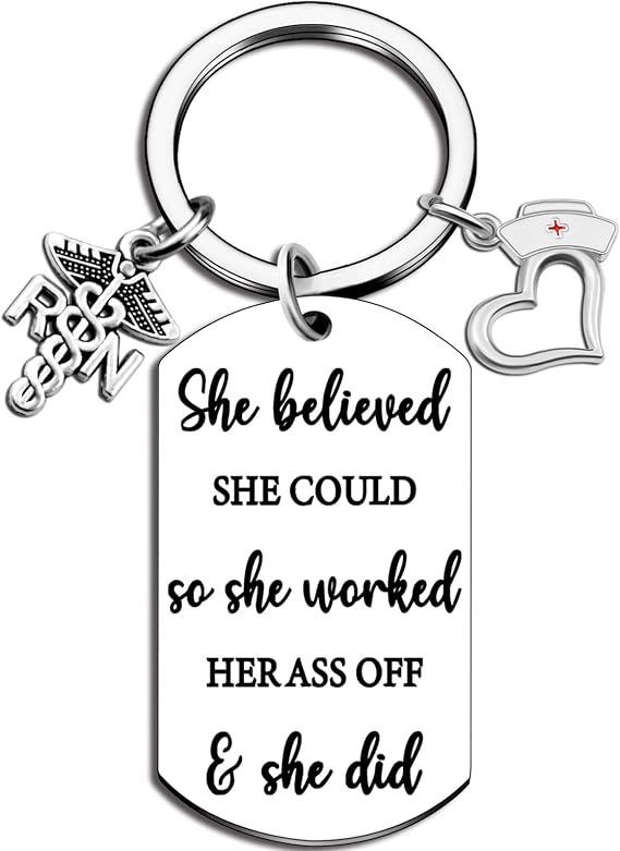 Nurse Gifts for Women Inspirational Keychain Nurse Appreciation Gifts