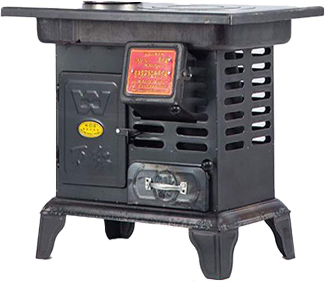 Wood Stove, Cast Iron Fireplace, Pure Cast Iron Carbon Fire, Wood Burning Furnace, Camping Wood Stove, Cast Iron Stove, Indoor Wood Stove For Home Heating