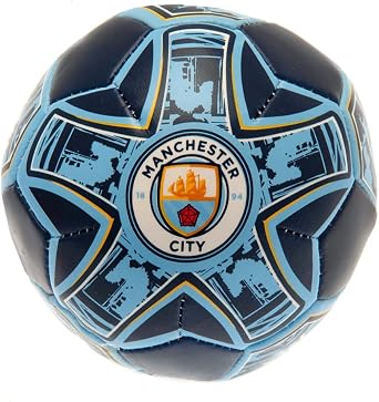 Manchester City FC Mini Football (4in) (Sky Blue/White)