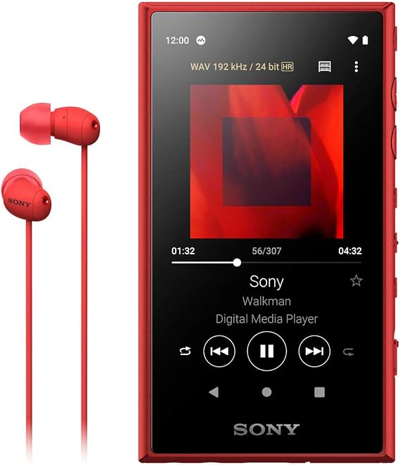 Sony Walkman 16GB A Series NW-A105HN: Hi-Res compatible / MP3 player / Bluetooth / Android equipped / microSD compatible Touch panel equipped Maximum 26 hours continuous playback 360 Reality Audio