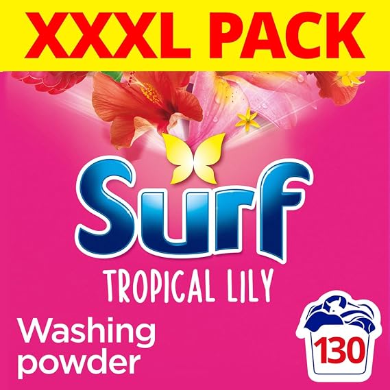 Surf Tropical Lily Detergent Washing Powder 130 Washes (6.5kg)