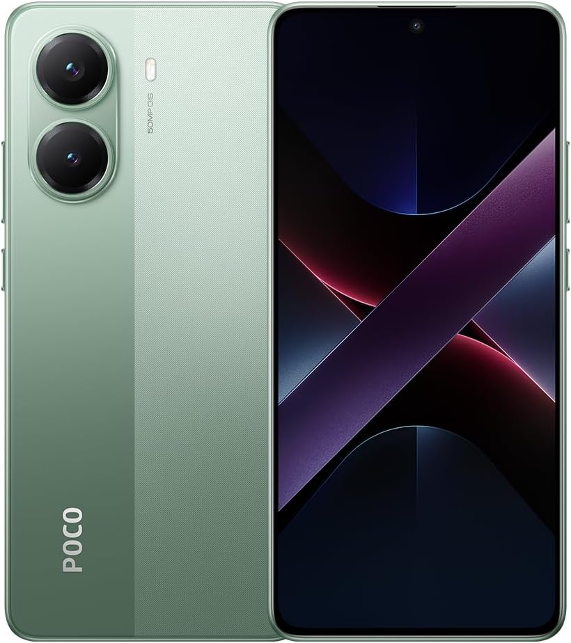 XIAOMI Poco X7 Pro 5G Smartphone 8GB RAM 256GB ROM Dimensity 8300-Ultra 667-Zoll-AMOLED-Display 6000 mAh Akku90W Turboladung 64 MP DreifachkameraGrün