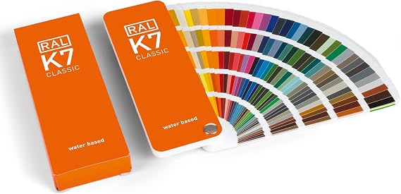 RAL K7 Color Chart, 216 Colors, Gloss, 5 Languages