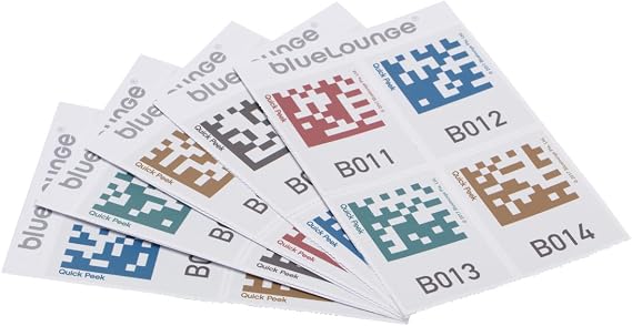 Bluelounge Quick Peek 32 Labels + Smart App for Quickly Finding All Your Packed Items
