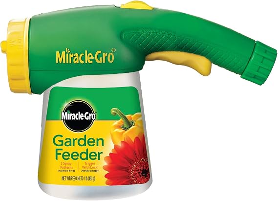 Miracle-Gro Garden Feeder with Water Soluble All Purpose Plant Food, 1 lb. | Hose-end Feeder for Outdoor Plants
