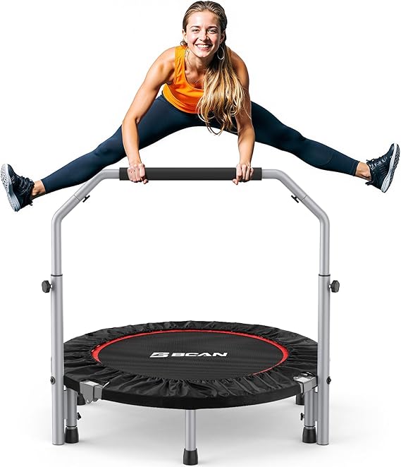 BCAN SP2 40/48" Foldable Mini Rebounder Trampoline for Adults |FED Fitness