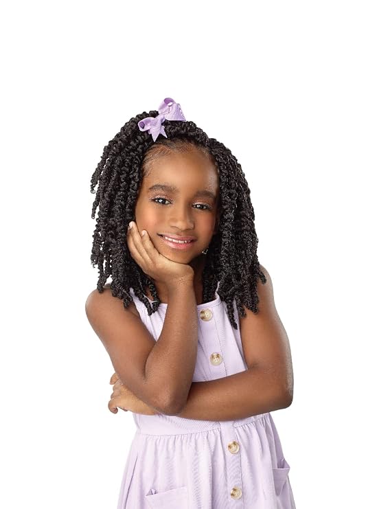 Sensationnel Lulu Mini Kids 2X Crochet Braid - CANDY TWIST 8 (Color:2 Dark Brown)