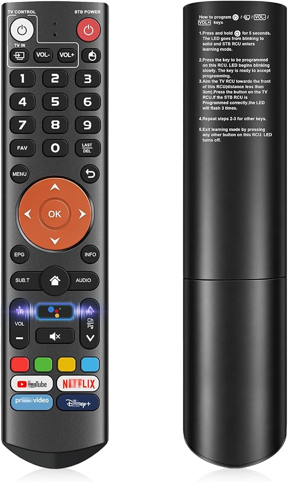 New V3 Plus Voice Remote Replacement for vSeeBox V3 Plus/Pro V5 Pro Remote