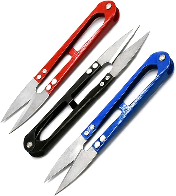 AAProTools 3 PCS Sewing Trimming Scissors Thread Nippers Snipper Clippers Blue Red Black