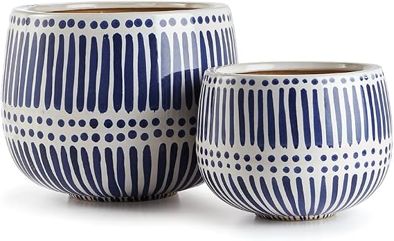 Napa Home & Garden, CALI Hand-Painted POTS, Set of 2