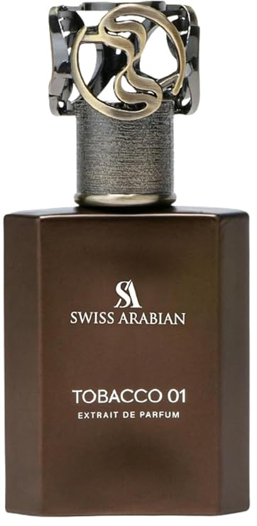 Swiss Arabian Tobacco 01 - Arabian Perfume for Men and Women - Extrait de Parfum - Long Lasting Perfume - Unisex Fragrance - Travel Size - 1.7 oz