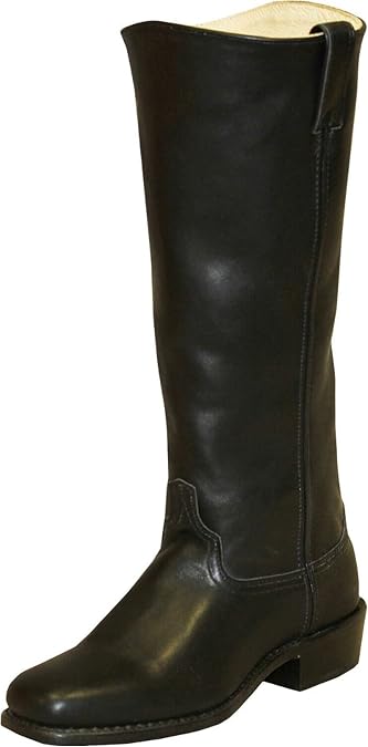 Abilene mens Leather Casual Fashion Cowboy Boots Broad Square Toe, 1" Heel, 16" Western Style