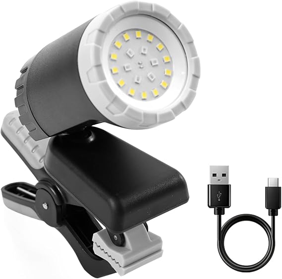 MaxWorks Rechargeable LED Work Light 500 Lumens Portable Shop Light 360 Adjustable with Magnetic Base Clamp Mount & 3 Lighting Modes USB-C Rechargeable 50897
