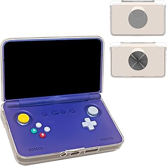 Case Cover for Retroid Pocket Flip 2 Handheld Game Console, Slim Soft TPU Protective Skin Case with Kickstand for Retroid Pocket Flip 2, Anti-Scratch,Shockproof,Grey