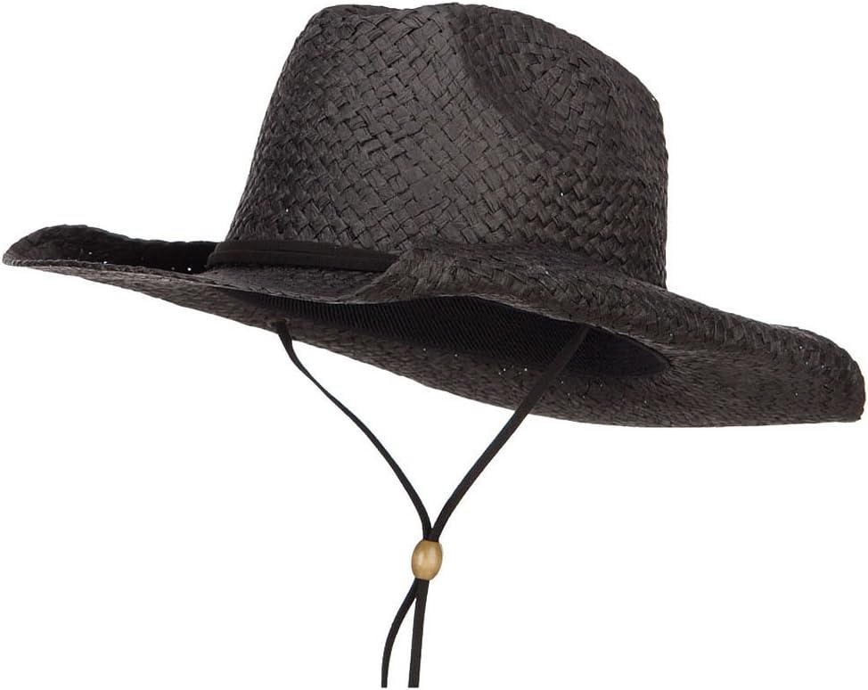 Mega Cap Western Toyo Cowboy Hat - Black OSFM