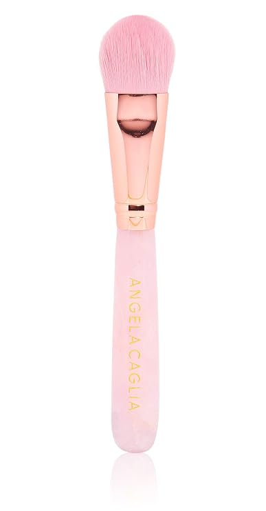 Angela Caglia - Rose Quartz Mask Brush | Vegan-Friendly, Cruelty-Free Bristles