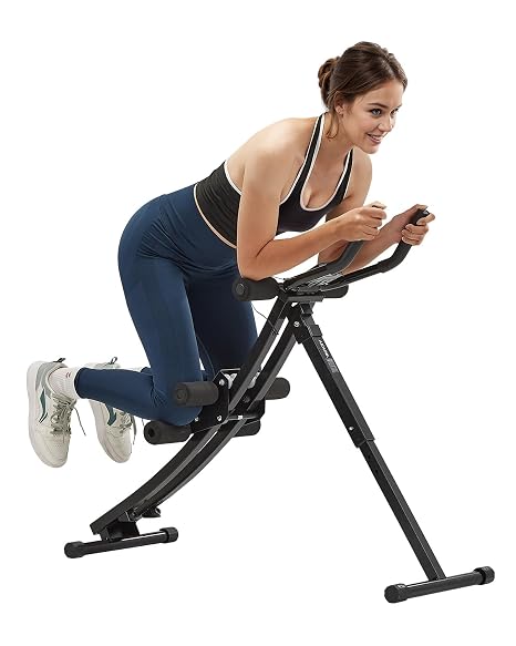 VEVOR Abdominal Trainer Abdominal Trainer AB Machine for Gym Abdominal Trainer 200 kg Weight Capacity Abdominal Trainer Strength Training Foldable Adjustable Fitness Equipment Black