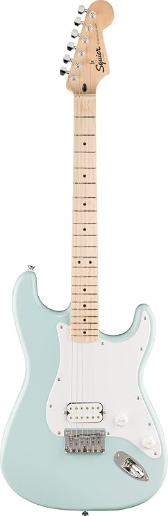 Squier Sonic Stratocaster HT H Electric Guitar, Sonic Blue, Maple Fingerboard