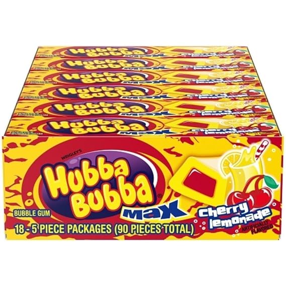 Hubba Bubba Max Cherry Lemonade 18 count Box