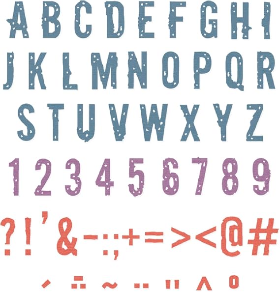 Sizzix Thinlits Die Set, Typography by Seth Apter, 43 Cutting Dies