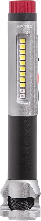 VIP-TEC VT891211 RUNO MULTI 6 Fonksiyonlu Alüminyum Kalem Tipi Fener 500 Lümen Üst Fener 200 Lümen Çalışma Işığı Lazer UV Modu Şişe Açacağı Cam Kırıcı Mıknatıs [Enerji Sınıfı A]
