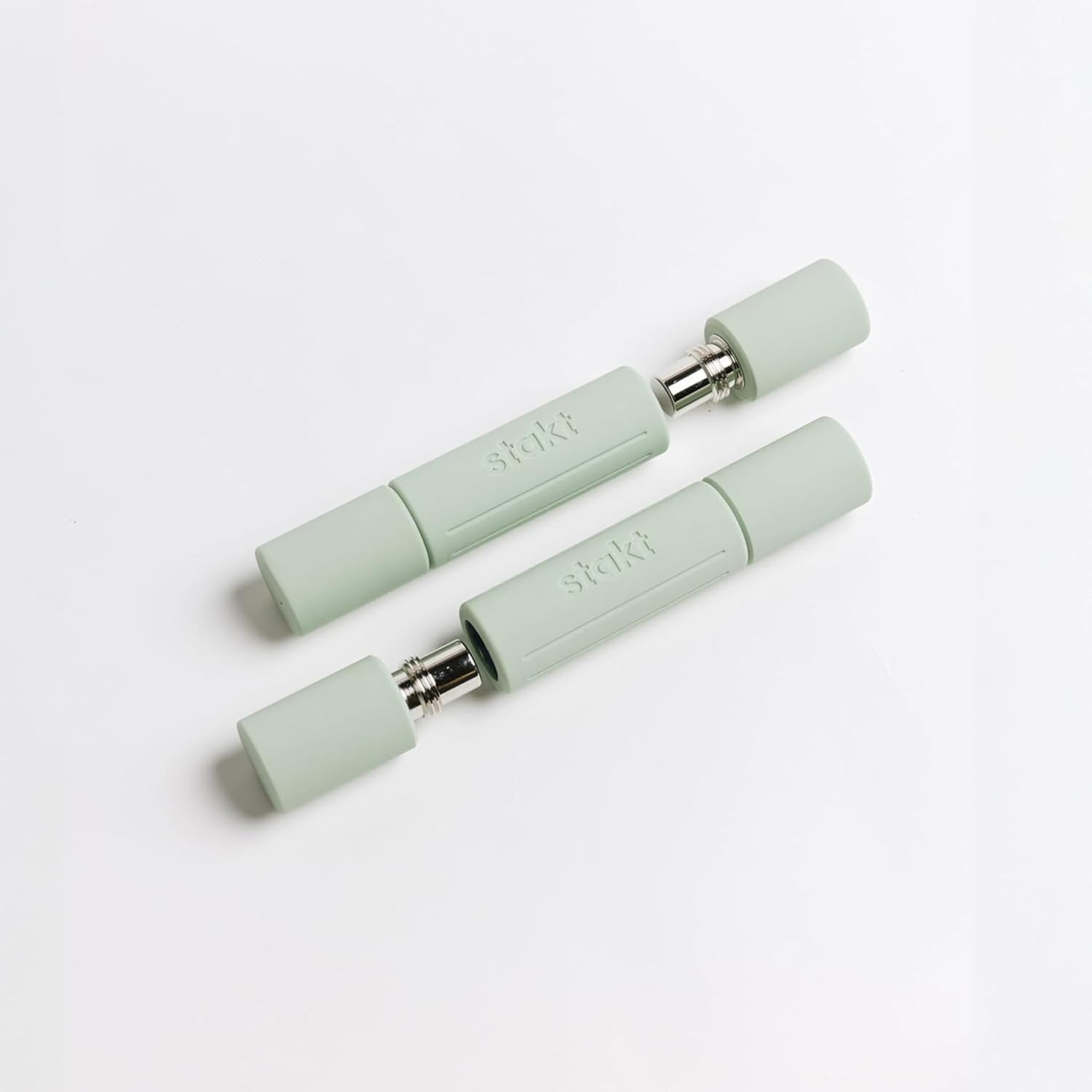 Stakt - Hand Weights, Adjustable Dumbbells, Compact Workout Equipment, Ideal for At Home &amp; On-the-Go Use (2-4-6-Pounds)
