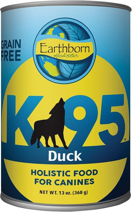 Earthborn Holistic K95 Duck Recipe Grain-Free Canned Moist Dog Food 13 oz Can