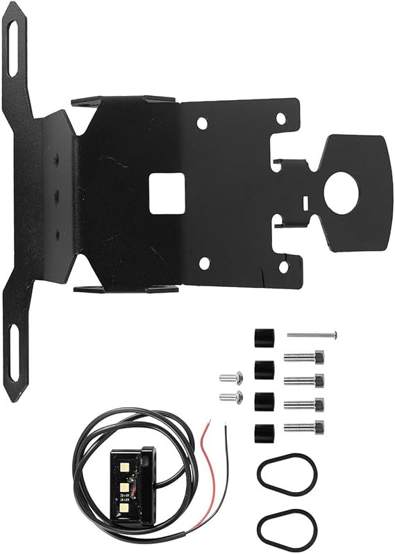 MAKUTU License Protector Bracket Motorcycle Tail Tidy Fender Eliminator License Plate Holder with Light for Y-AMAHA MT-15 MT 15 MT15 2019 2020 2021