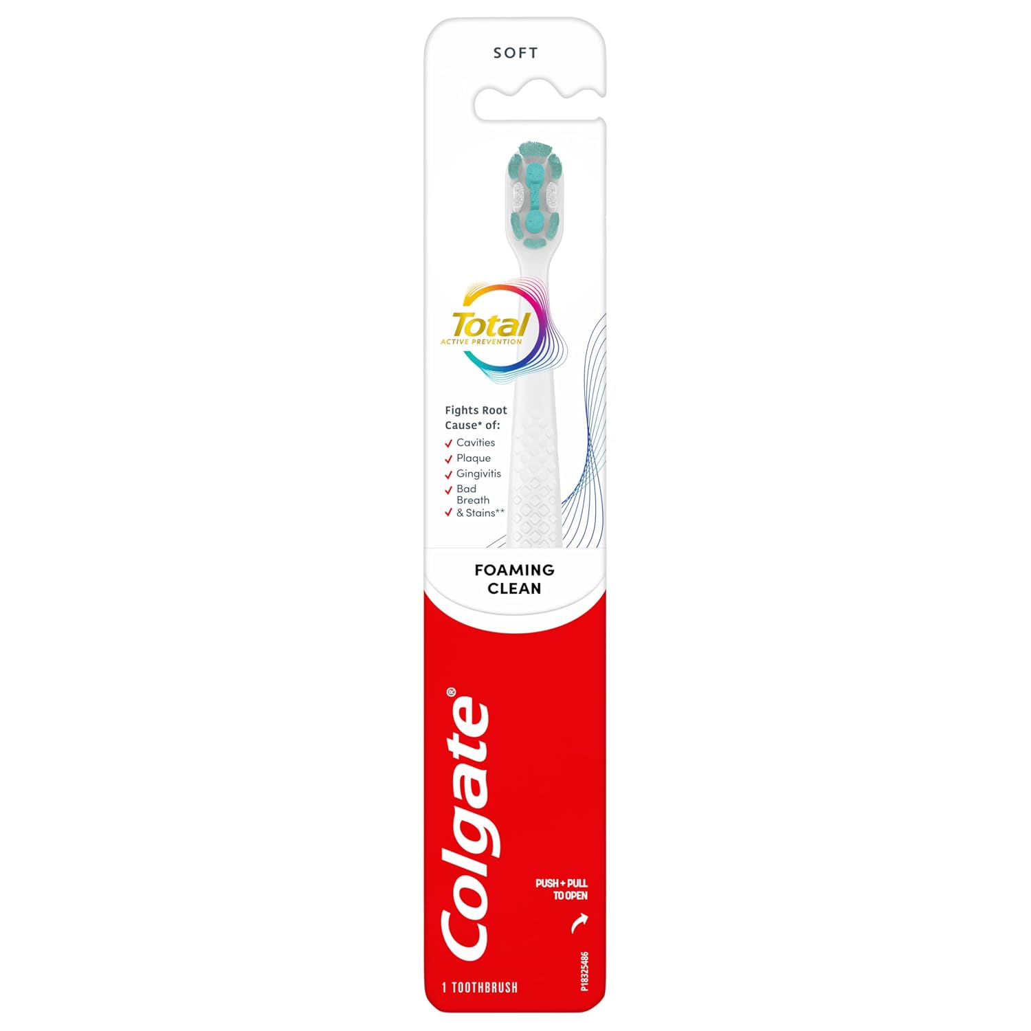 Colgate Total Active Prevention Foaming Clean Soft Toothbrush