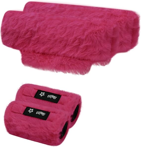 SPRING SEAON Crutches Padding Fuzzy Crutch Pads for Armpits and Hand Grips | Universal Crutch Fit, Soft Fluffy Cushions, Machine Washable, Underarm and Hand Grip Covers, crutch cover crutch pillows