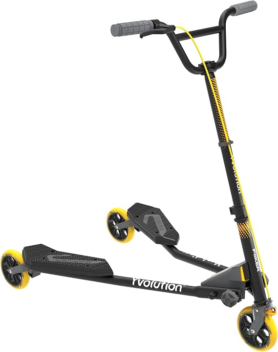 Yvolution Fliker Drift Scooter, 3-Wheels Wiggle, Foldable, Suitable for Kids and Adults (Fliker C5)