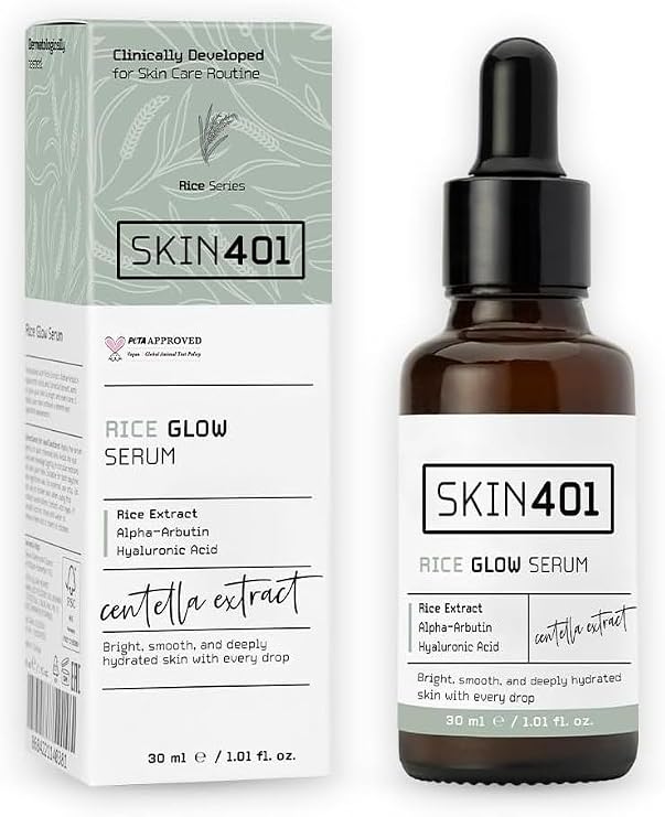 SKIN401 Pirinç Özlü Aydınlatıcı ve Parlaklık Etkili Serum 30ml