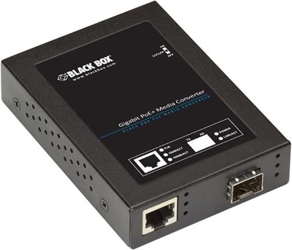 Black Box Gigabit PoE+ PSE Media Converter
