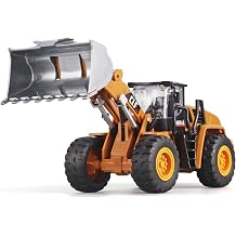 Bulldozer Toys for Boys Construction Truck Toys Wheel Loader,Bulldozers Toys with Simulated Lights,Children Bulldozer Model Construction Toys，Bulldozer Toys for Boys 3-5 Year Old