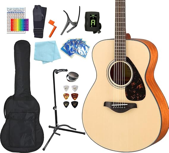 Yamaha FS800 Acoustic Guitar, Beginner, 13-Piece Set, 98765
