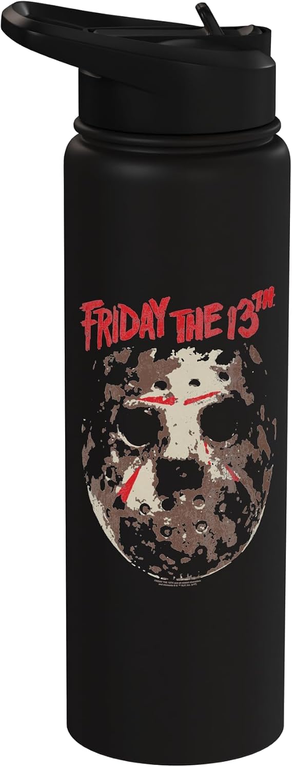 Friday the 13th Rough Mask Stainless Steel Insulated Water Bottle