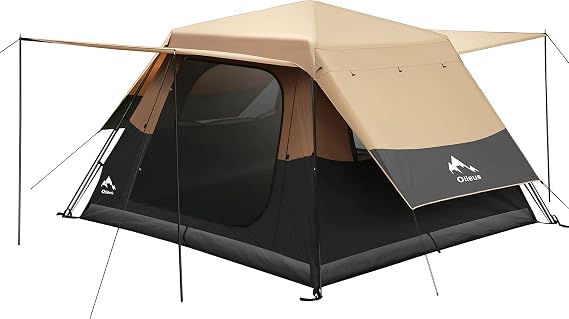 Pop Up Dome Tent Instant Camping Tent 5-6 Person Tent with Sky-Window Easy, Automatic Setup - Fast Pitch & Fold with Portable Carrying Bag Ideal for Family Backpacking Hiking Pet