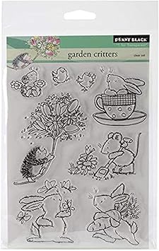 Penny Black Decorative Rubber Stamps, Garden Critters