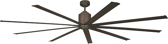 Big Air 96" Industrial Indoor/Outdoor Ceiling Fan, 6 Speed with Remote, 14,000 CFM (Oil Rubbed Bronze)