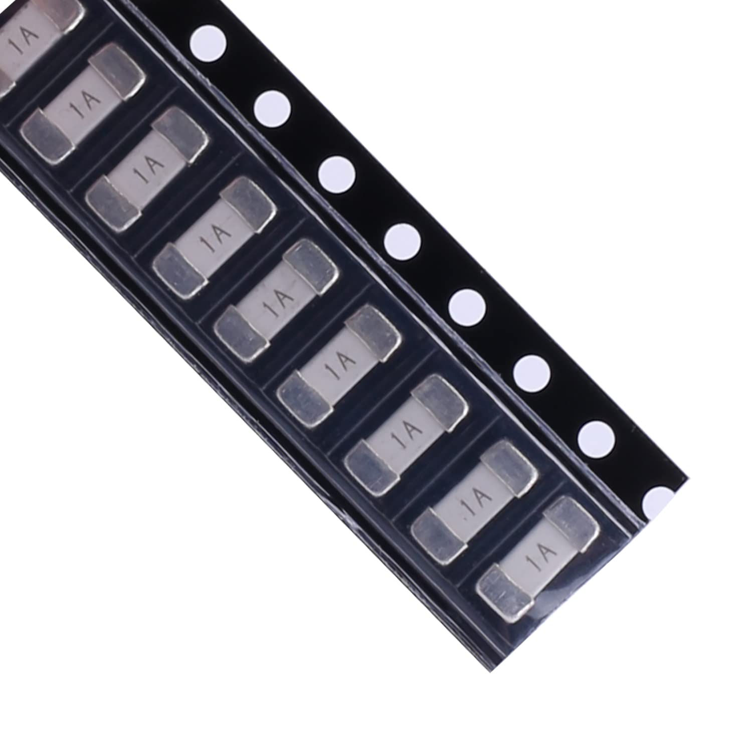 Fielect SMD Fuse SMD Fast Acting Fuse 1808 Surface Mount Chip for Com-Communications Overcurrent Protection 125V 1A 20Pcs