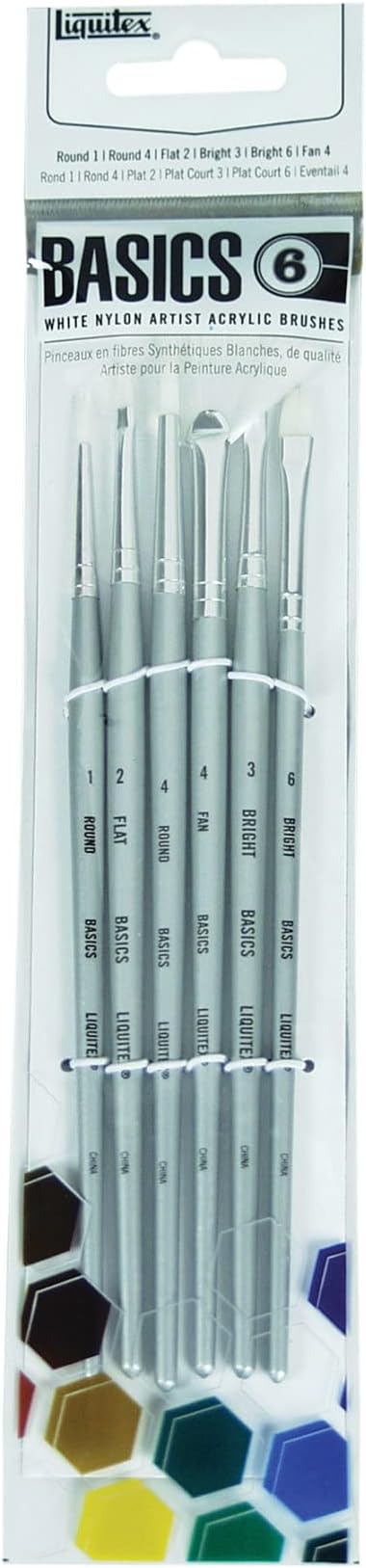Liquitex BASICS Acylic Paintbrush, Set of 6