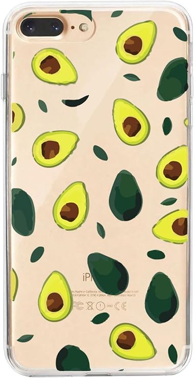 Powerfox iPhone 7/8 Plus Uyumlu Avakado Şeffaf Telefon Kılıfı